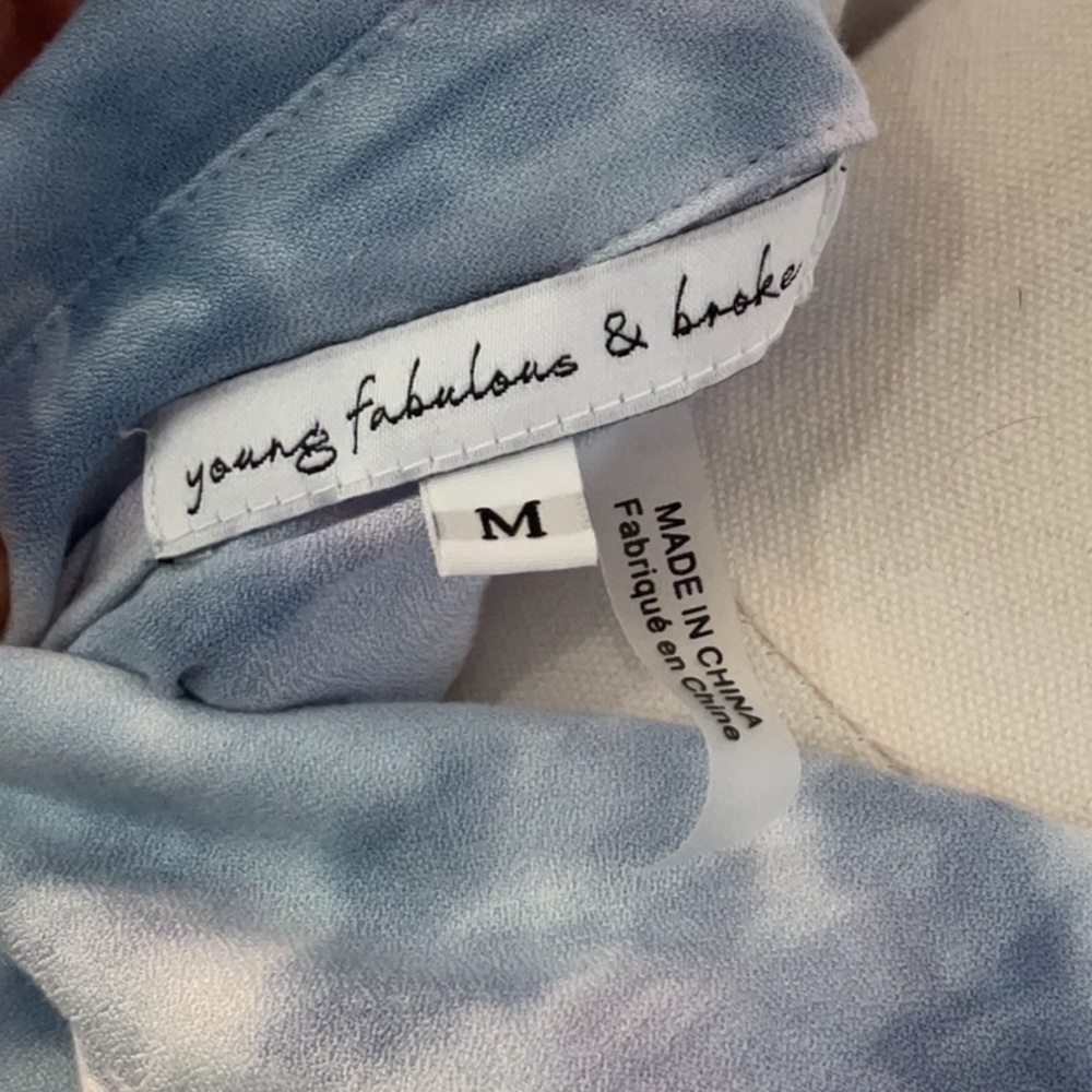 Young Fabulous and Broke Tie Dye faux wrap top size M - Picture 4 of 5